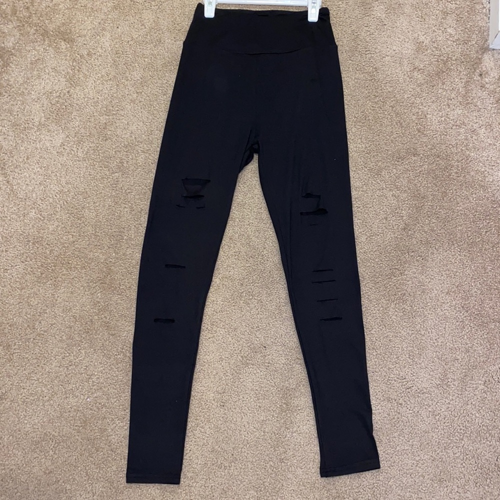 Size small distressed leggings